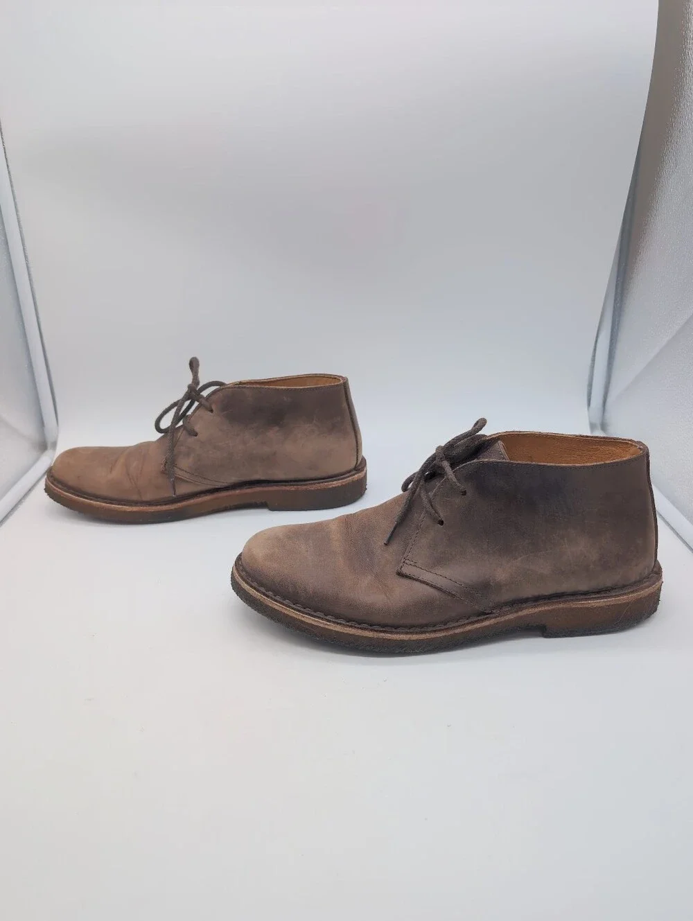 Astorflex Leather Chukka Desert Boots Brown Made in Italy EU 43 US 10